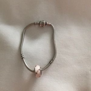 pandora charm bracelet with one charm
